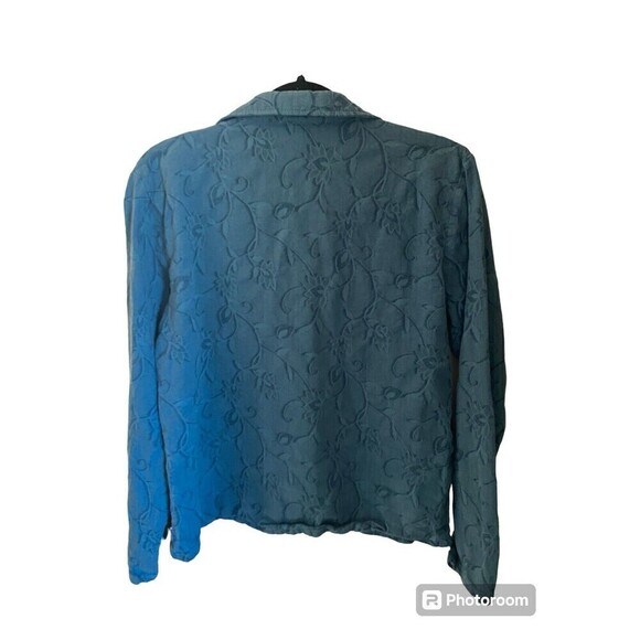 Coldwater Creek Medium women's mixed embroidered button up jacket - Picture 2 of 3